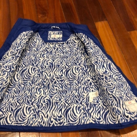 Vineyard Vines Quilted Vest Blue Pink Large 14 - Picture 6 of 8
